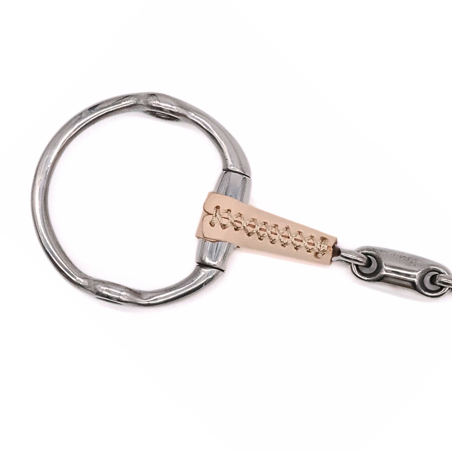 Double Jointed Leather Covered Fixed Gag