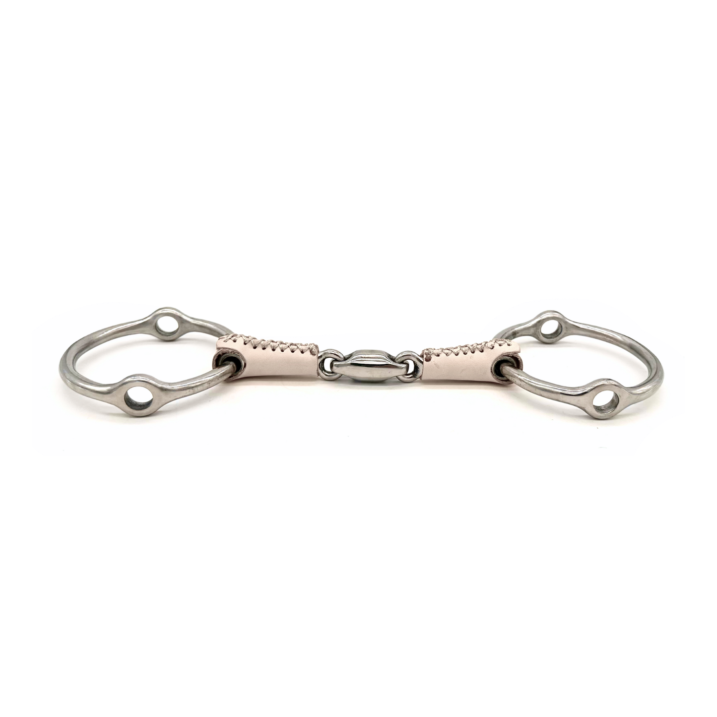 Double Jointed Leather Covered Loose Ring Gag