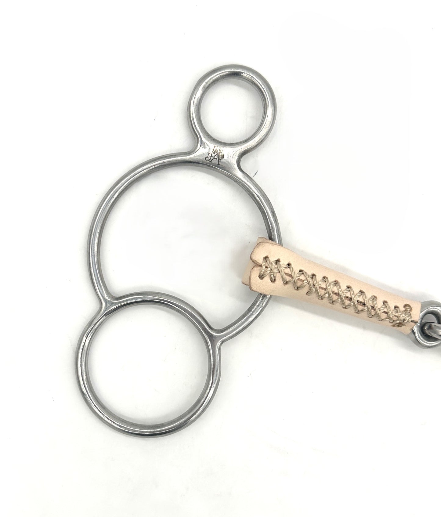 Single Joint Leather Covered Two Ring