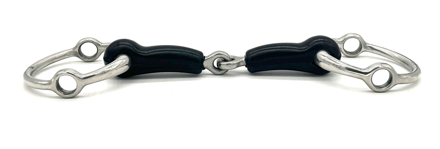 Single Joint Rubber Fixed Gag