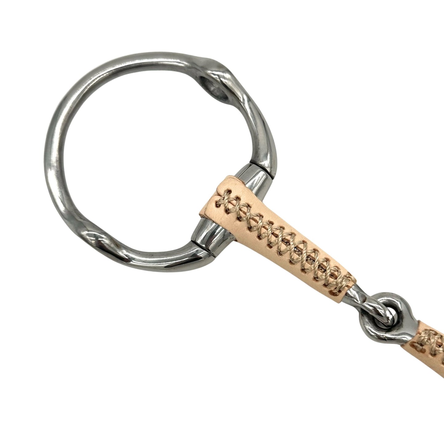 Single Joint Leather Covered Fixed Gag