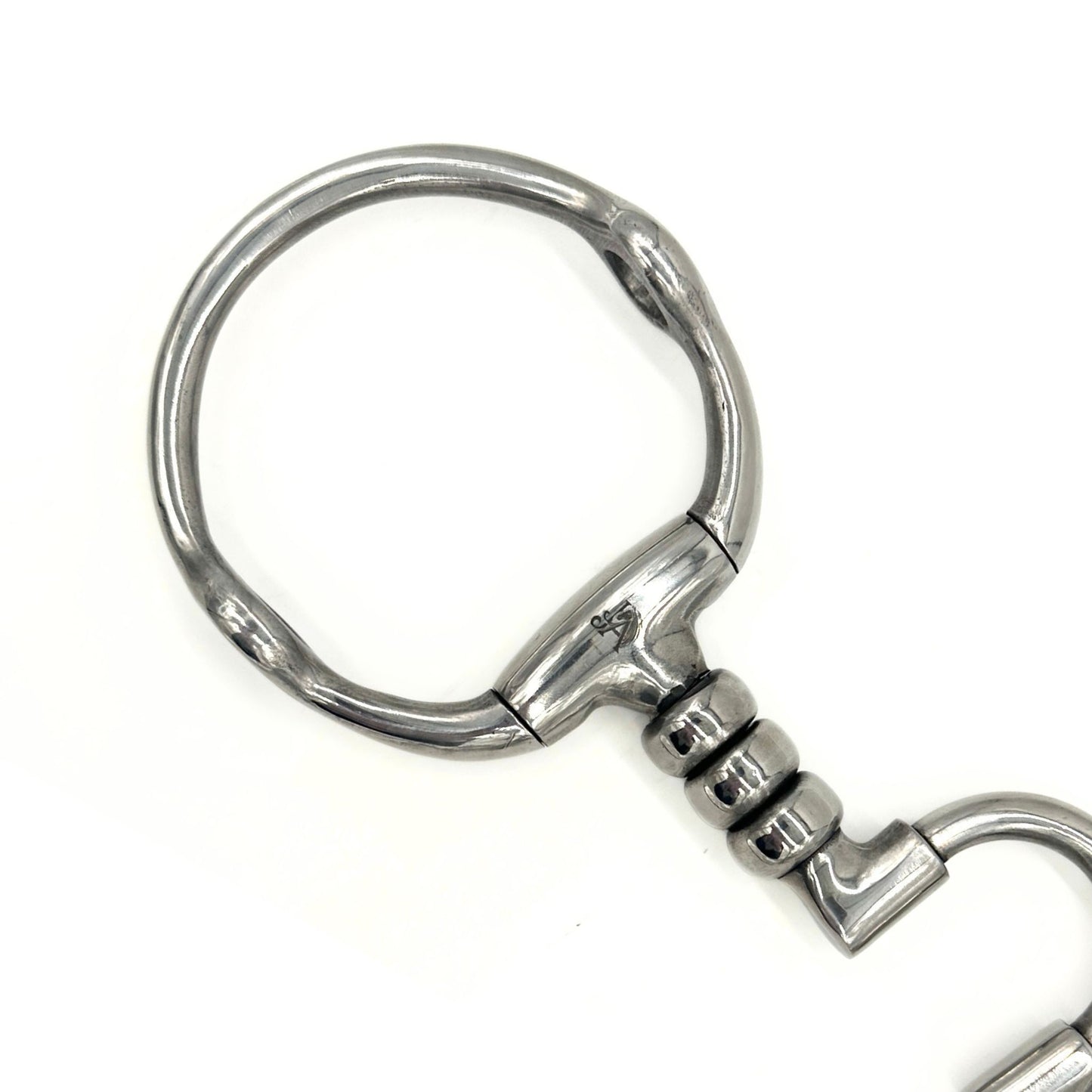 Stainless Steel Cherry Roller Fixed Gag with Low Correction Port Bit