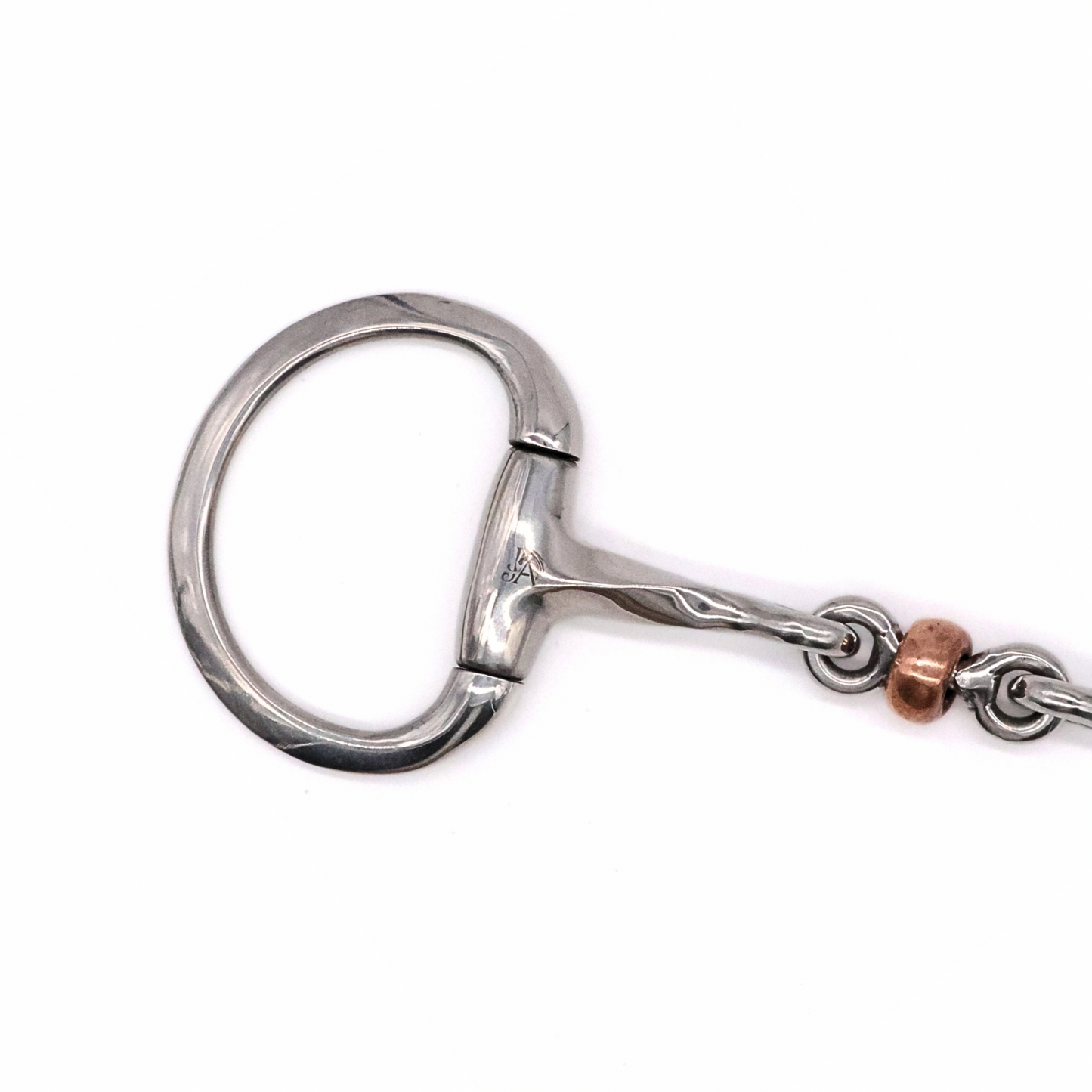 Twisted Copper Roller Eggbutt