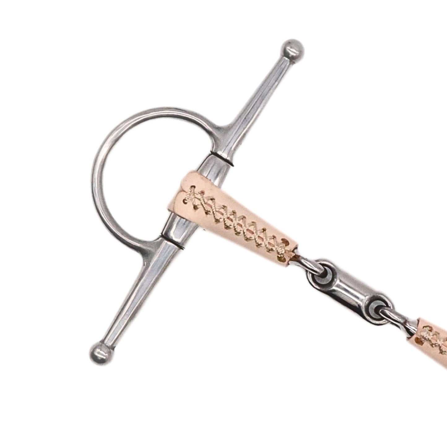 Double Jointed Leather Covered Full Cheek