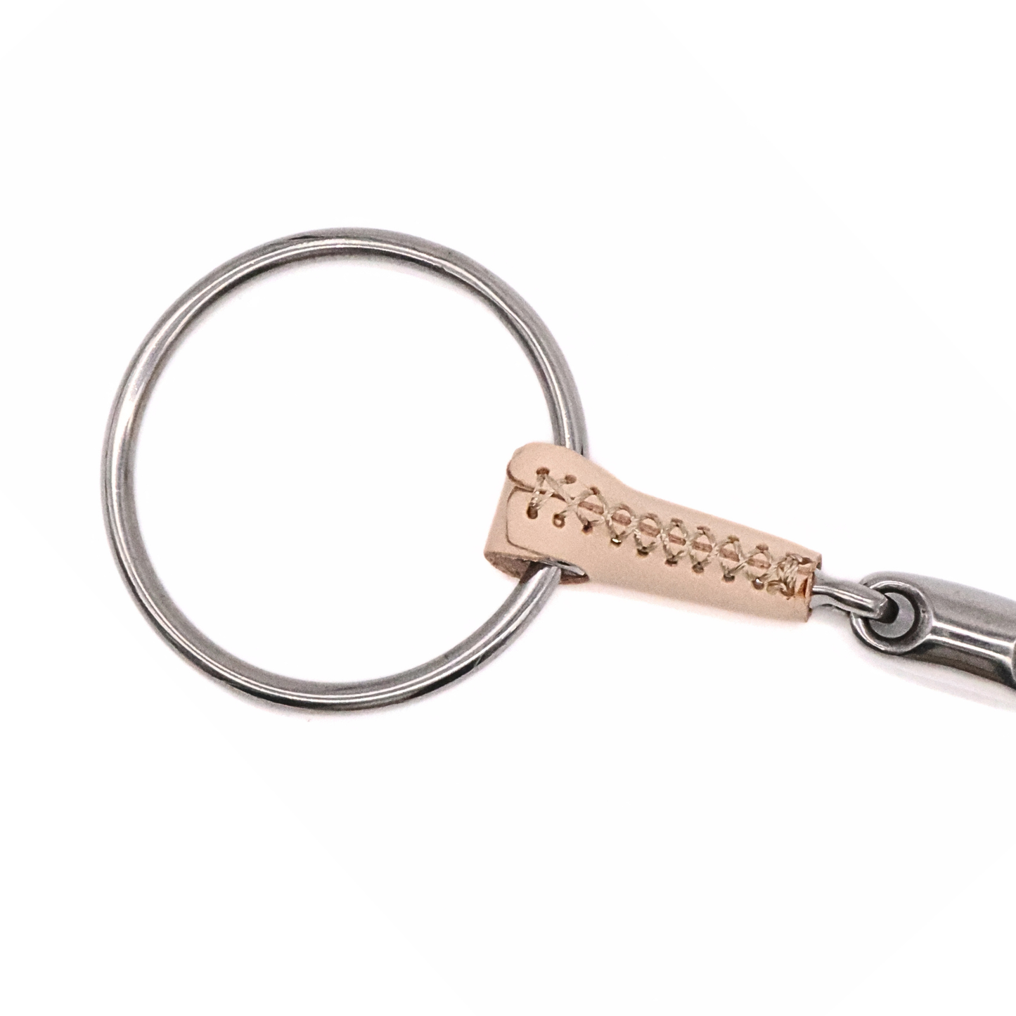 Double Jointed Leather Covered Loose Ring