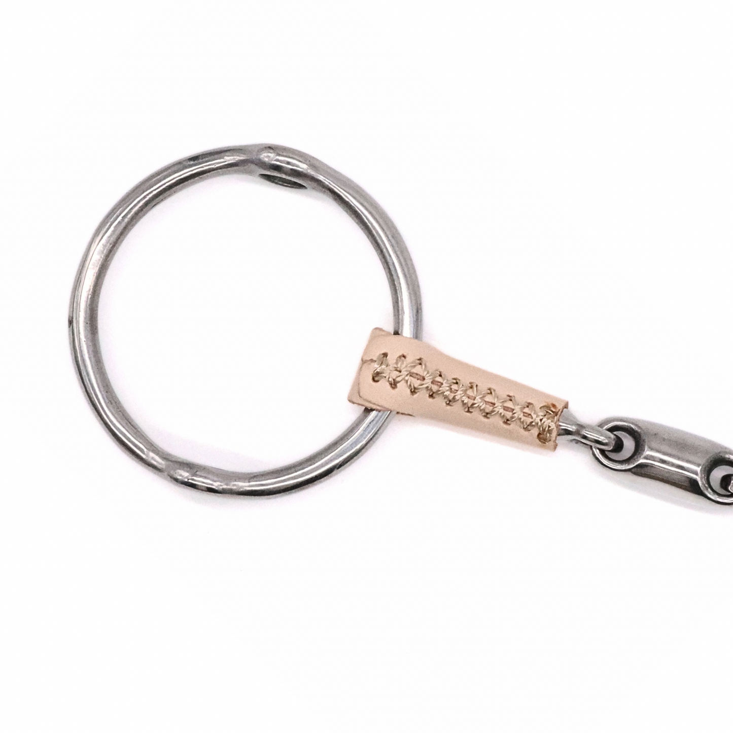 Double Jointed Leather Covered Loose Ring Gag