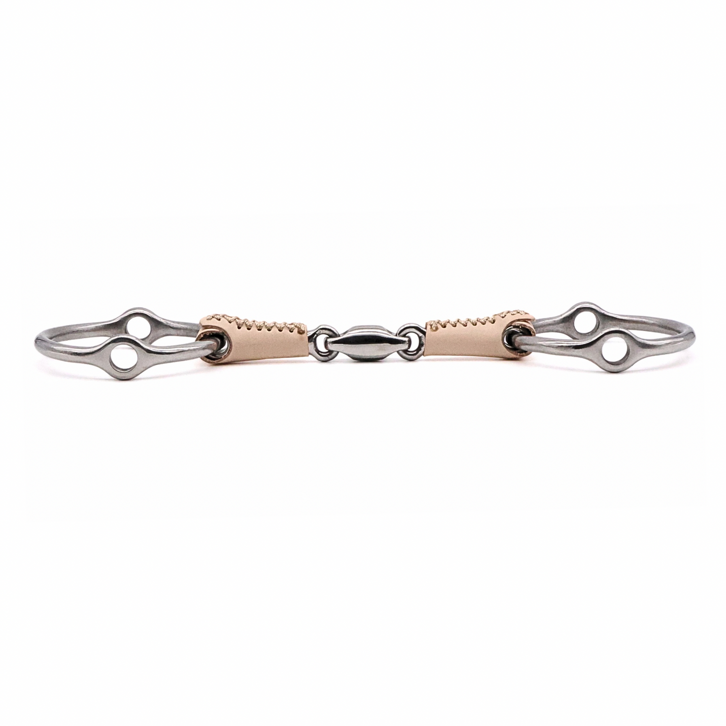 Double Jointed Leather Covered Loose Ring Gag