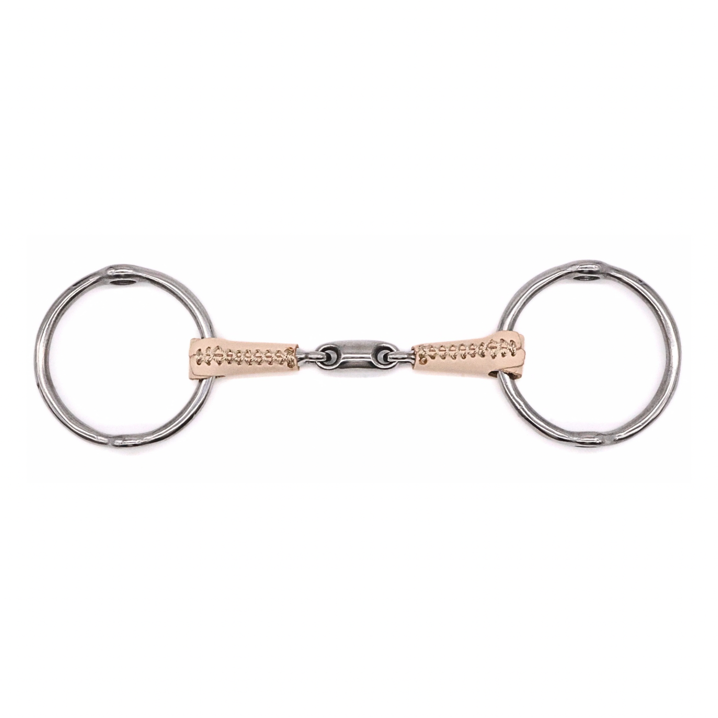 Double Jointed Leather Covered Loose Ring Gag
