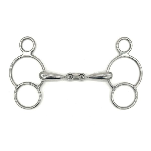 Hollow Mouth French Link Two Ring