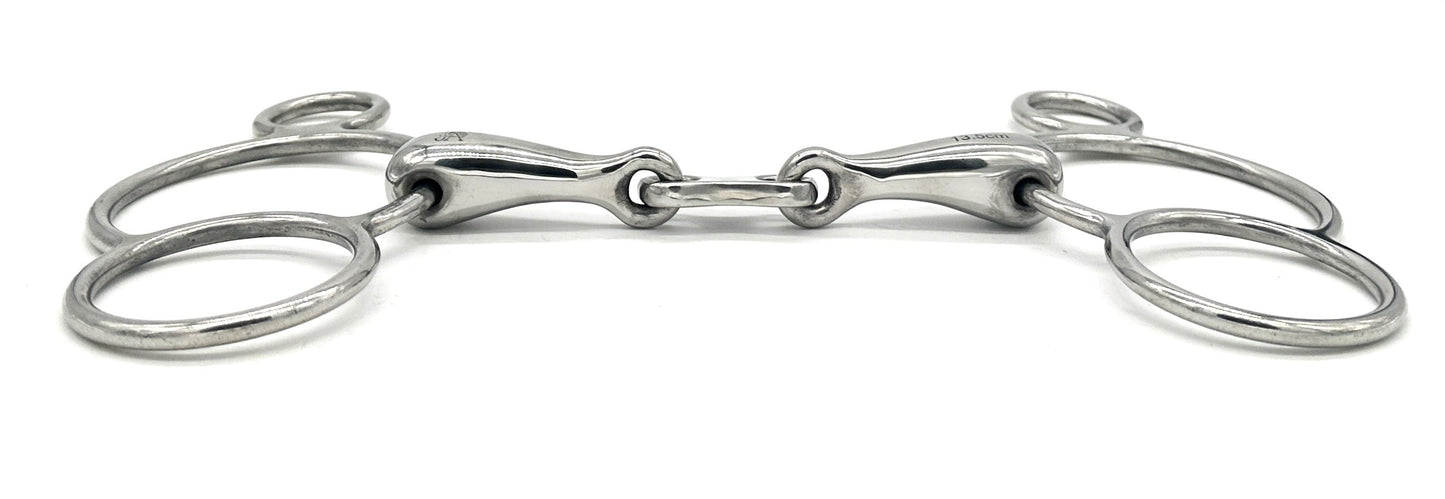 Hollow Mouth French Link Two Ring