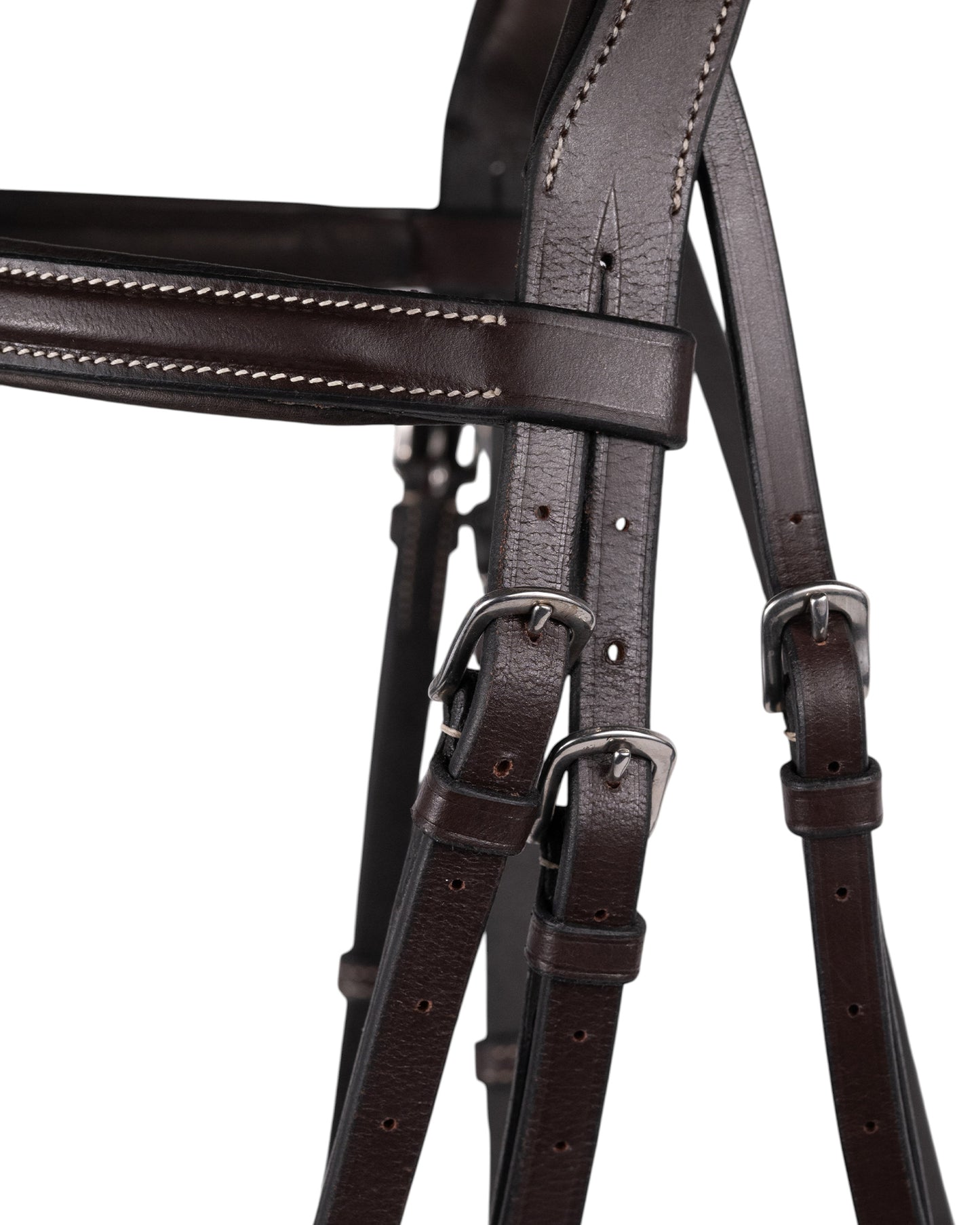 Padded Jumper Bridle with Removable Flash & Rubber Reins
