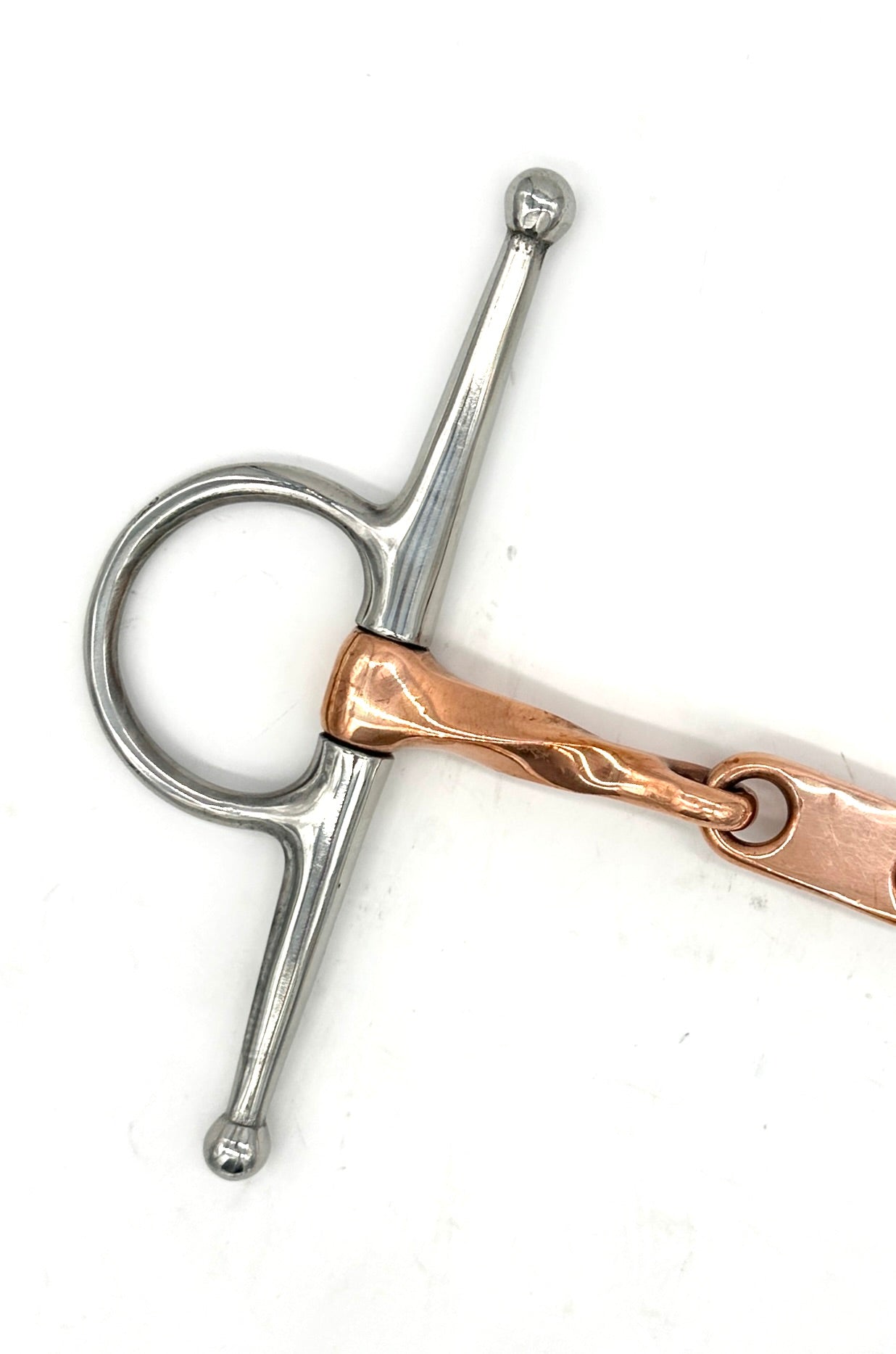 Twisted Copper Full Cheek with Dr. Bristol Link
