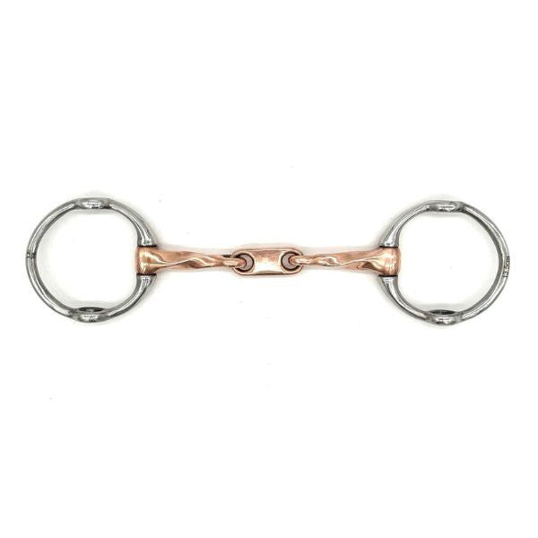 Twisted Copper Fixed Gag with Dr. Bristol Link