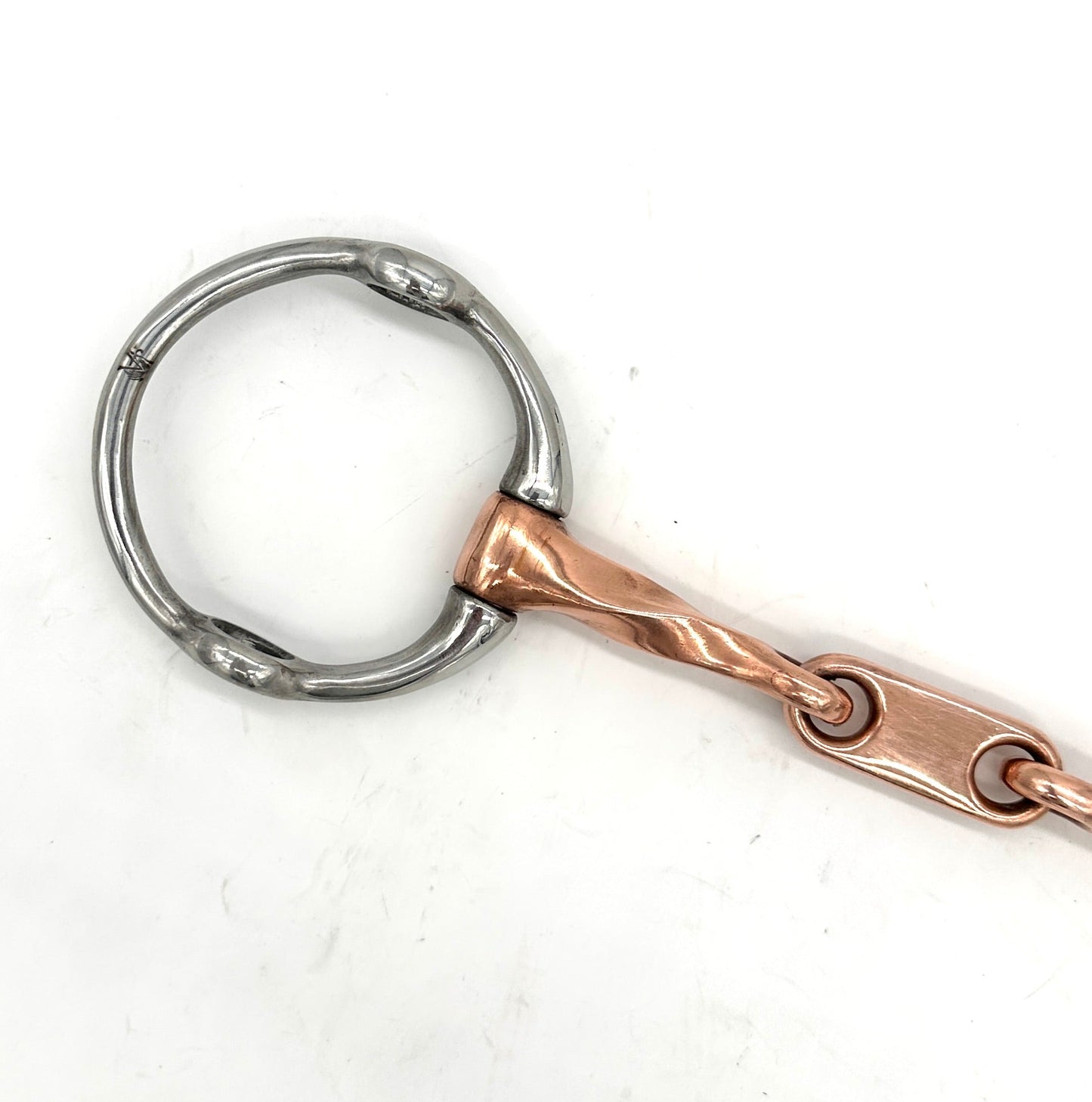 Twisted Copper Fixed Gag with Dr. Bristol Link