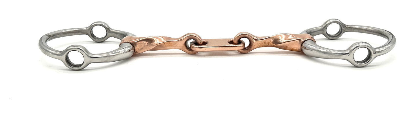 Twisted Copper Fixed Gag with Dr. Bristol Link
