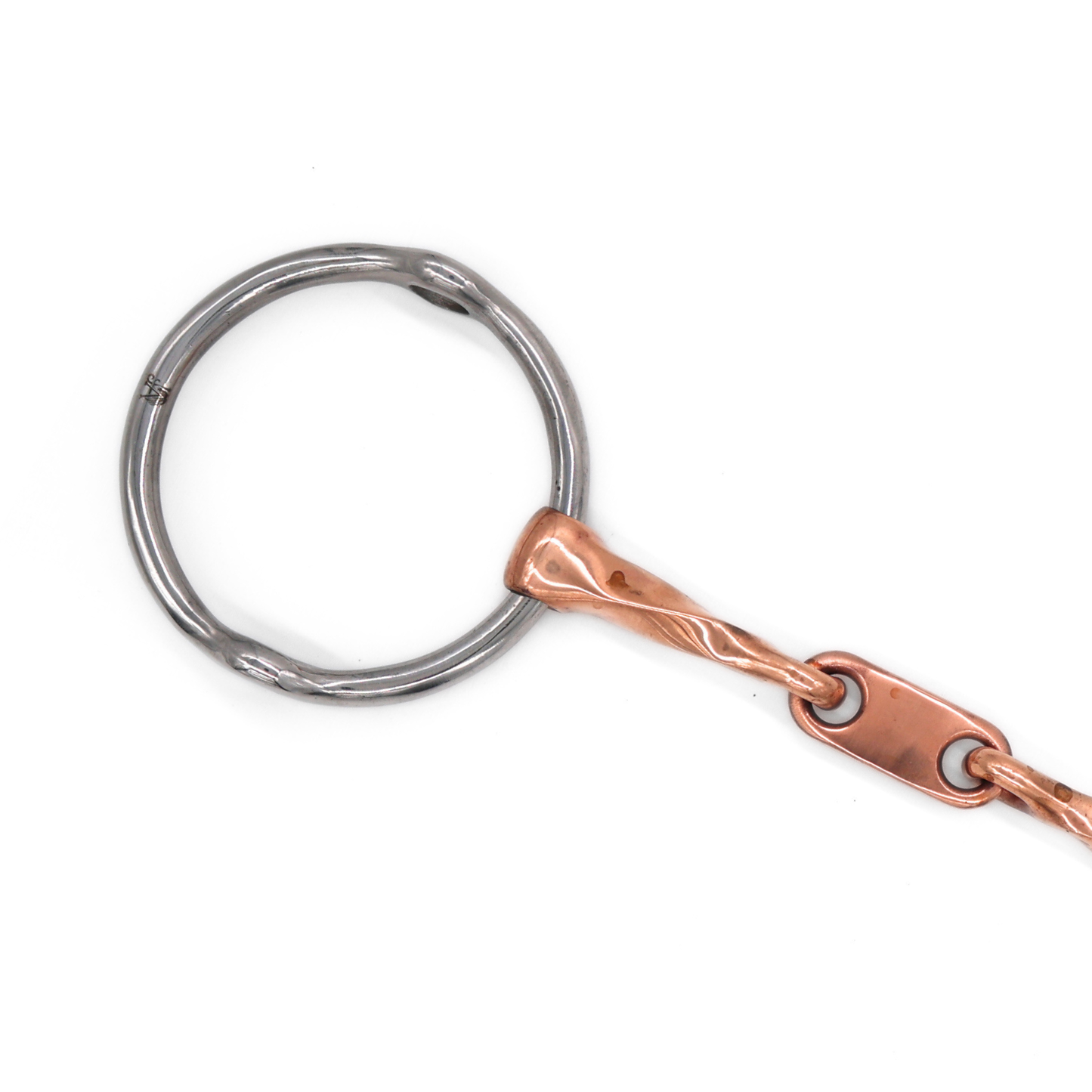 Twisted Copper Loose Ring Gag with Dr. Bristol Link
