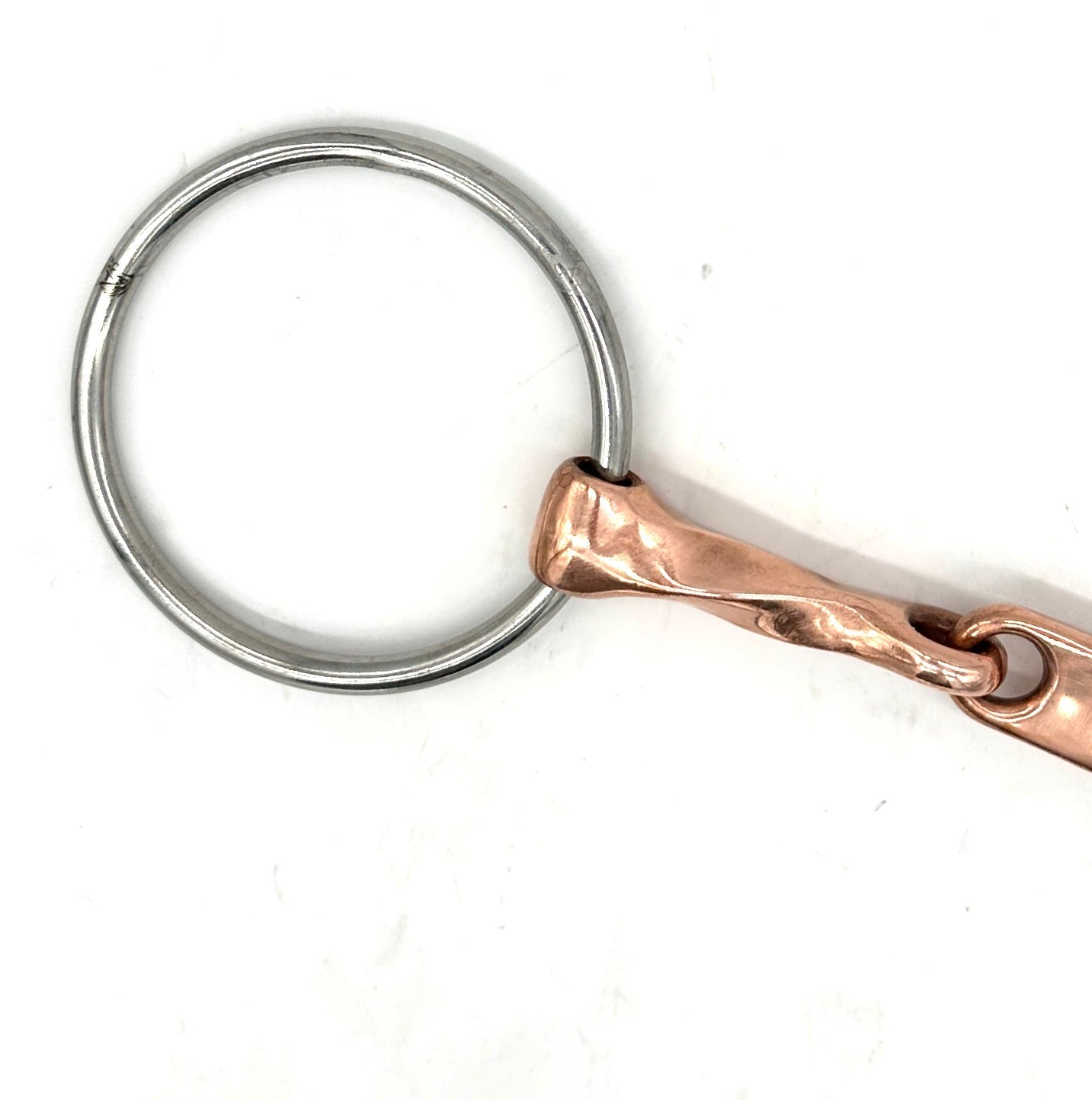 Twisted Copper Loose Ring with Dr. Bristol Link