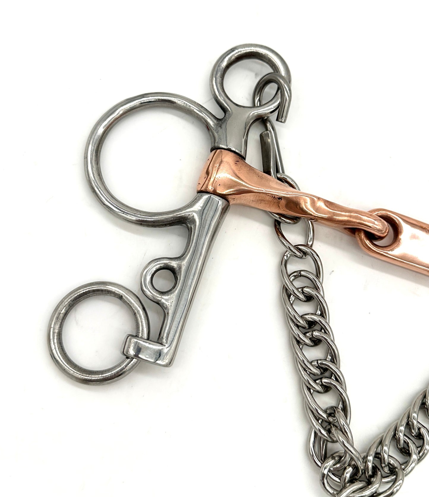 Twisted Copper Pelham with Dr. Bristol Link