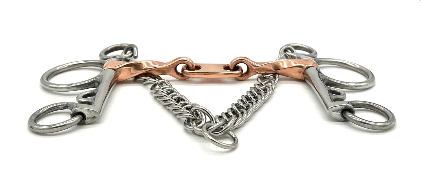 Twisted Copper Pelham with Dr. Bristol Link